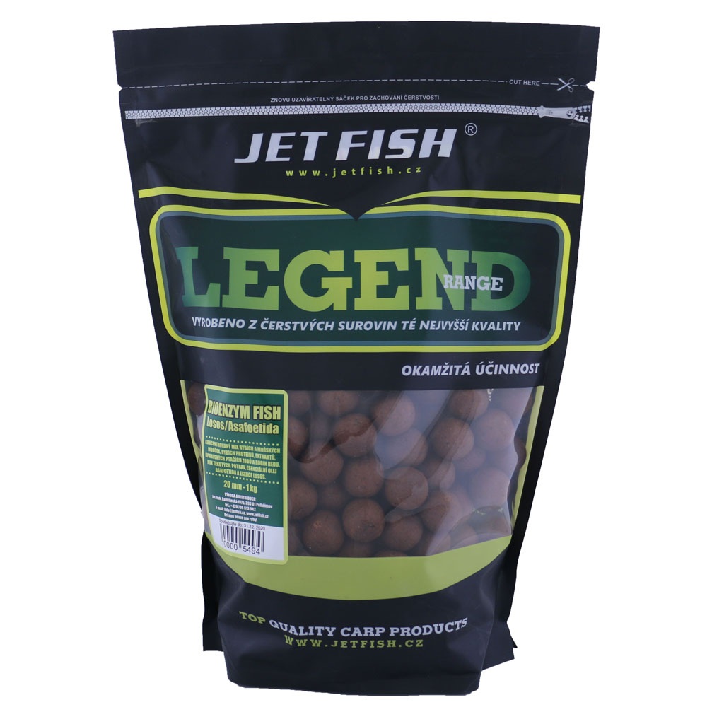Jet Fish Boilie Legend Range Bioenzym Fish Losos ASA Hmotnost: 1kg