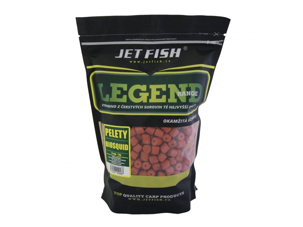 Jet Fish Pelety Legend Range Biosquid 1kg Průměr: 4mm