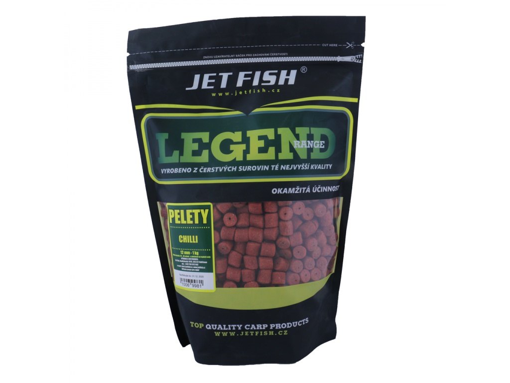 Jet Fish Pelety Legend Range Chilli 1kg Průměr: 4mm