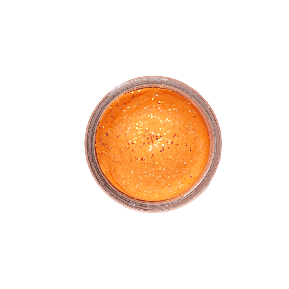 Berkley Těsto PowerBait Natural Glitter Trout Bait Varianta: Orange Garlic Glitter