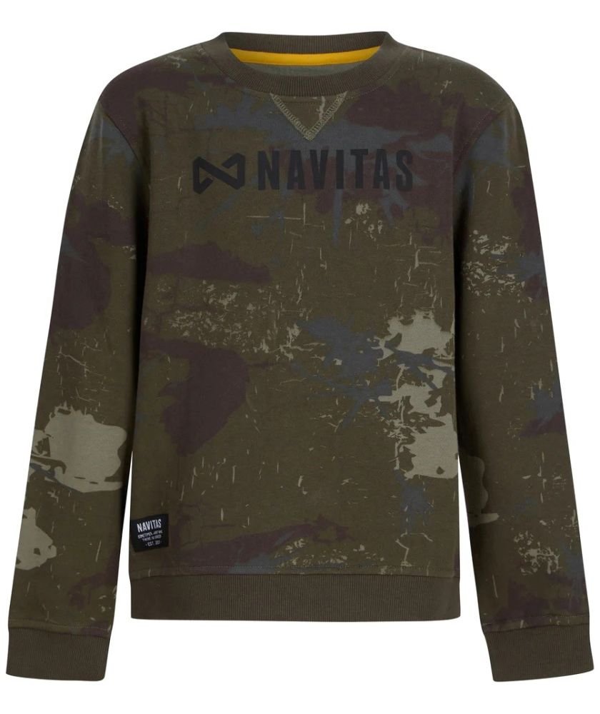 Navitas mikina identity camo kids sweatshirt - 11-12 let